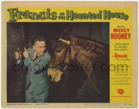 9y489 FRANCIS IN THE HAUNTED HOUSE LC #6 1956 wacky Mickey Rooney with Francis the talking mule!