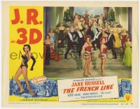 9y491 FRENCH LINE 3D LC #1 1954 Howard Hughes, sexy Jane Russell in skimpy outfit in dance number!