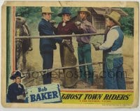 9y500 GHOST TOWN RIDERS LC 1938 cowboy hero Bob Baker is captured by three bad guys!