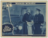 9y514 GREAT ALASKAN MYSTERY chapter 4 LC 1944 ship captain interrogates men about Masked Murder!