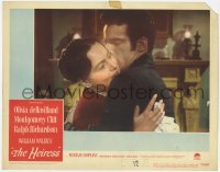 9y529 HEIRESS LC 1949 William Wyler, c/u of Olivia de Havilland & Montgomery Clift hugging!