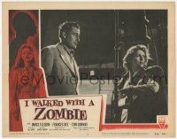 9y549 I WALKED WITH A ZOMBIE LC #6 R1956 Val Lewton, Jacques Tourneur, Tom Conway & Frances Dee!