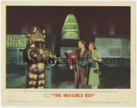 9y560 INVISIBLE BOY LC #8 1957 Robby the Robot, Abbott & Brewster examine Richard Eyer's condition!