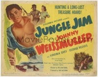 9y094 JUNGLE JIM TC 1948 Johnny Weismuller in the title role hunting a lost treasure hoard!
