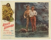 9y582 KILLER LEOPARD LC 1954 sexy Beverly Garland & Johnny Sheffield as Bomba the Jungle Boy!