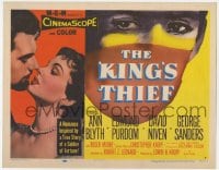 9y098 KING'S THIEF TC 1955 Ann Blyth & Edmund Purdom, inspired by a true story of a mercenary!