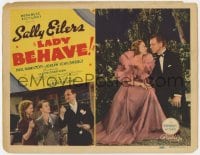 9y103 LADY BEHAVE TC 1937 romantic close up of Sally Eilers & Neil Hamilton, Joseph Schildkraut