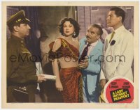 9y605 LADY WITHOUT PASSPORT LC #7 1950 sexy Hedy Lamarr, John Hodiak, Steven Geray & guard!