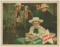 9y630 LONE STAR LAW MEN LC 1941 bad guys catch cowboys Tom Keene snooping through papers!