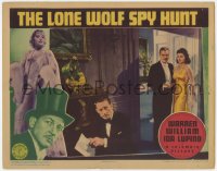 9y633 LONE WOLF SPY HUNT LC 1939 Ralph Morgan & Rita Hayworth walk in on Warren William by safe!