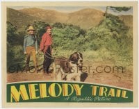 9y688 MELODY TRAIL LC R1943 cowboy Gene Autry laughs at man who can't control his huge dog!