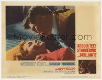 9y802 SATURDAY NIGHT & SUNDAY MORNING LC #2 1961 best c/u of Albert Finney & Rachel Roberts!