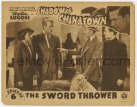 9y812 SHADOW OF CHINATOWN chapter 6 LC 1936 Bruce Bennett, Bela Lugosi in border, The Sword Thrower!