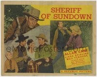 9y184 SHERIFF OF SUNDOWN TC 1944 Alan Rocky Lane, Linda Stirling, Twinkle Watts, Duncan Renaldo