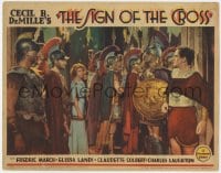 9y819 SIGN OF THE CROSS LC 1932 Cecil B. DeMille, Fredric March looks at Elissa Landi w/guards!