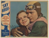 9y829 SKY BRIDE LC 1932 best posed portrait of pilot Richard Arlen & pretty Virginia Bruce, rare!
