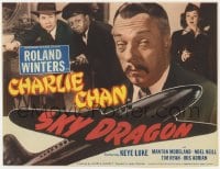 9y188 SKY DRAGON TC 1949 Roland Winters as Asian detective Charlie Chan w/ Mantan Moreland & Luke!