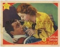 9y832 SMALL TOWN GIRL LC 1936 Janet Gaynor tells Robert Taylor he shouldn't have drank champagne!