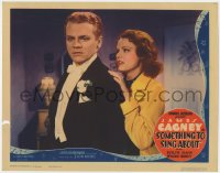 9y838 SOMETHING TO SING ABOUT LC 1937 close up of James Cagney in tuxedo with pretty Evelyn Daw!