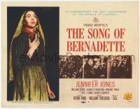 9y193 SONG OF BERNADETTE TC R1958 artwork of angelic Jennifer Jones by Norman Rockwell!
