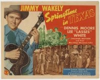9y199 SPRINGTIME IN TEXAS TC 1945 Jimmy Wakely facing bad guys & playing guitar with band!