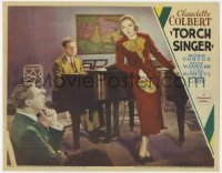 9y908 TORCH SINGER LC 1933 great image of Claudette Colbert by piano about to sing a sad song!