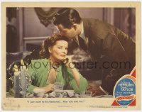 9y922 UNDERCURRENT LC #7 1946 Katharine Hepburn needs to be reassured by Robert Taylor of his love!
