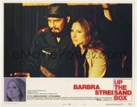 9y925 UP THE SANDBOX LC #1 1973 close up of Barbra Streisand with Jacobo Morales as Fidel Castro!