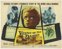 9y232 VILLAGE OF THE DAMNED TC 1960 science-fiction's strangest story of the weird child-demons!