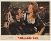 9y963 WHERE EAGLES DARE LC #6 1968 Richard Burton & Ingrid Pitt posing as Nazi officer & barmaid!