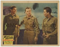 9y976 WING & A PRAYER LC 1944 Dana Andrews keeps William Eythe & Kevin O'Shea from fighting!