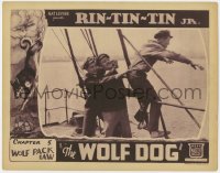 9y977 WOLF DOG chapter 5 LC 1933 border art of Rin Tin Tin Jr., men fighting on ship, Wolf Pack Law!