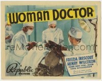 9y243 WOMAN DOCTOR TC 1939 surgeon Frieda Inescort & Henry Wilcoxon operating on patient!