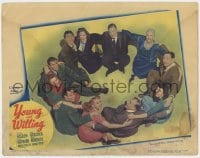9y992 YOUNG & WILLING LC 1943 overhead shot of William Holden, Susan Hayward & cast in a circle!