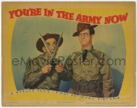 9y997 YOU'RE IN THE ARMY NOW LC 1941 wacky Jiimmy Durante crosses bayonets with Phil Silvers!