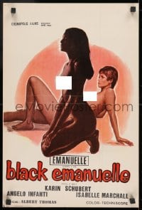 9z416 BLACK EMANUELLE Belgian 1975 Bitto Albertini's Emanuelle Nera, super sexy Laura Gemser!