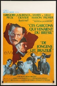 9z418 BOYS FROM BRAZIL Belgian 1979 Gregory Peck is a Nazi on the run from Laurence Olivier!