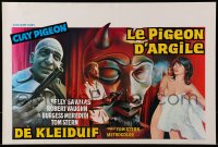 9z427 CLAY PIGEON Belgian 1972 Telly Savalas, Robert Vaughn, completely different thriller art!