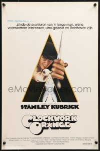 9z429 CLOCKWORK ORANGE Belgian 1972 Stanley Kubrick, Philip Castle art of Malcolm McDowell, rare!