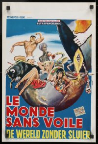 9z479 GO GO GO WORLD Belgian 1966 Mondo Inferno shock, wild, different sexy art!
