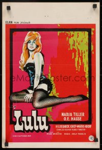 9z508 LULU Belgian 1962 different art of sexy Nadja Tiller in the title role d'apres Hohmann!