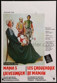 9z521 MOTHER'S DAY Belgian 1980 wild horror artwork, they'll never forget their mama!