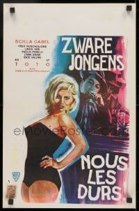 9z533 NOUS LES DURS Belgian 1960 Scilla Gabel, Fred Buscaglione, art of sexy woman!