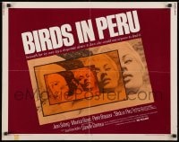 9z822 BIRDS IN PERU 1/2sh 1968 sexy Jean Seberg portraits, she would use anyone to find love!