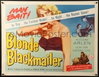 9z824 BLONDE BLACKMAILER 1/2sh 1958 bad girl Susan Shaw's body was the secret to the shakedown!