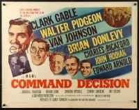 9z833 COMMAND DECISION style B 1/2sh 1948 Clark Gable, Walter Pidgeon, Van Johnson, Brian Donlevy