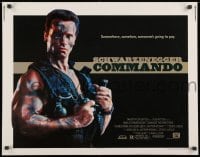9z834 COMMANDO 1/2sh 1985 Arnold Schwarzenegger is going to make someone pay!