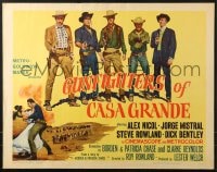9z862 GUNFIGHTERS OF CASA GRANDE 1/2sh 1964 cool image of Alex Nicol, Jorge Mistral, & Steve Rowland!