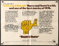 9z864 HARRY & TONTO 1/2sh 1974 Paul Mazursky, Art Carney, Ellen Burstyn, Larry Hagman!