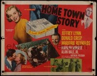 9z868 HOME TOWN STORY style B 1/2sh 1951 sexy Marilyn Monroe as the beautiful secretary is shown!